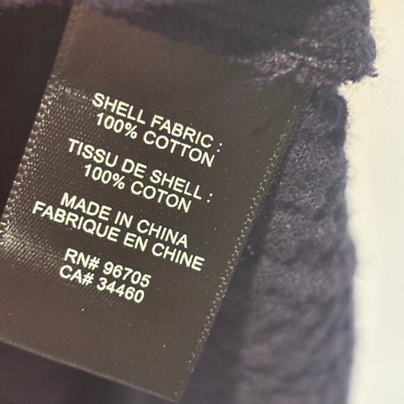 Rebecca Taylor Navy Cotton Gauze Off the Shoulder Top - size 4 - Picture 4 of 6